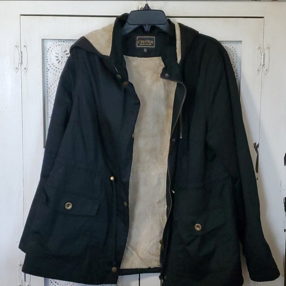 Born To Explore Jacket from Chic Soul, Navy, Hooded, Size 2x - Picture 4 of 7